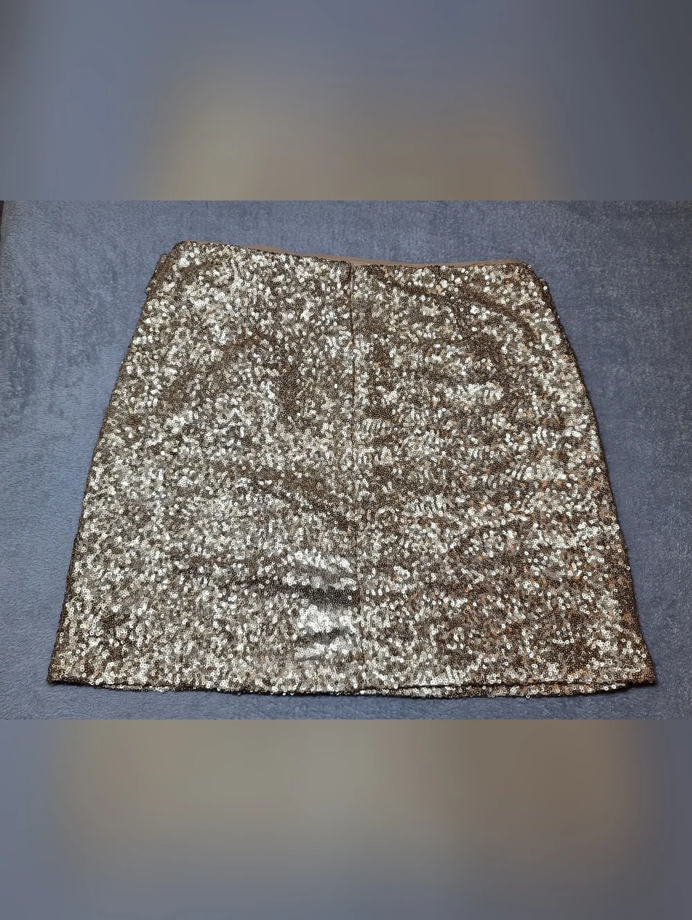 House of Harlow 1960 Gold Sequin Faux Wrap Mini Skirt NWOT S/M
